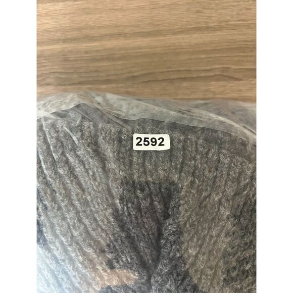 Vince Honeycomb Yak Wool Chunky Knit Waterfall Sweater Cardigan Gray XS - Picture 9 of 13